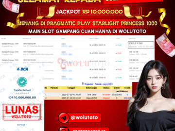 Selamat Kepada User : CA*****0 Telah Jackpot Senilai Rp 10.000.000