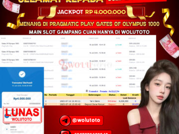 Selamat Kepada User : FA****3 Telah Jackpot Senilai Rp 4.000.000