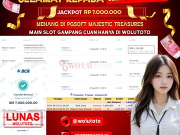 Selamat Kepada User : TA******2 Telah Jackpot Senilai Rp 7.000.000