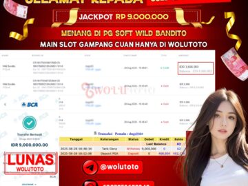 Selamat Kepada User : DU****6 Telah Jackpot Senilai Rp 9.000.000