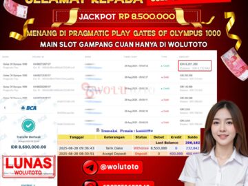 Selamat Kepada User : KO****9 Telah Jackpot Senilai Rp 8.500.000