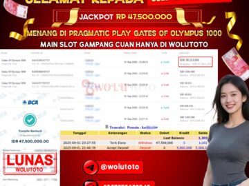 Selamat Kepada User : KA*****I Telah Jackpot Senilai Rp 47.500.000