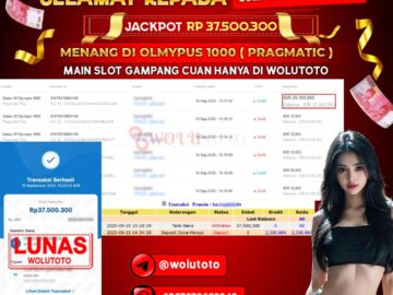 Selamat Kepada User : BA*******L Telah Jackpot Senilai Rp 37.500.300