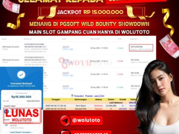 Selamat Kepada User : AM****6 Telah Jackpot Senilai Rp 15.000.000