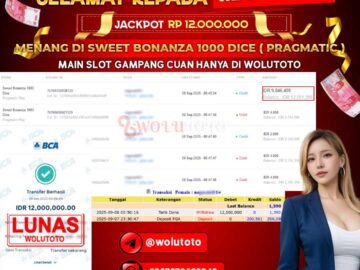 Selamat Kepada User : NA*******1 Telah Jackpot Senilai Rp 12.000.000